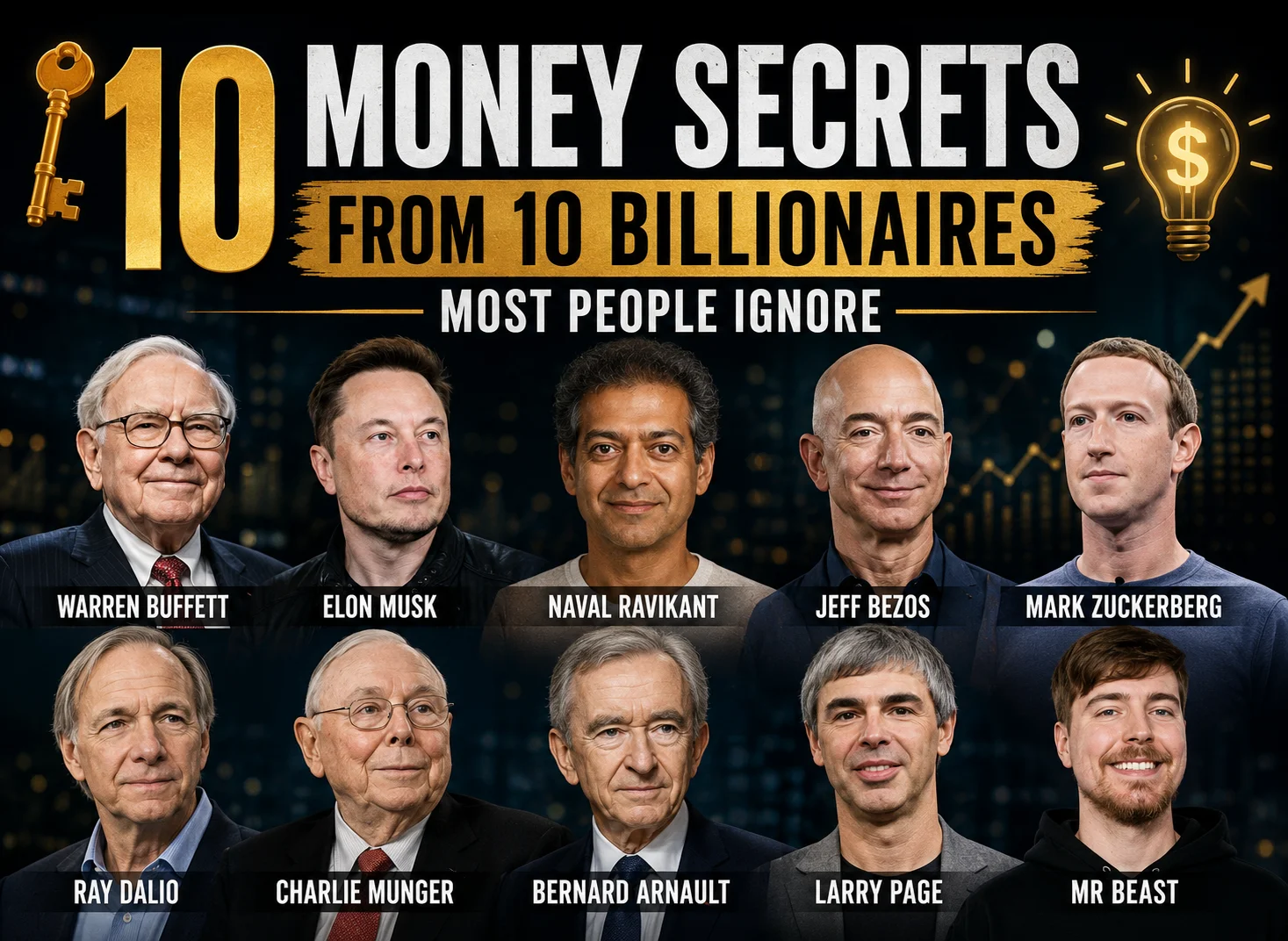 10 Money Secrets From 10 Billionaires Most People Ignore