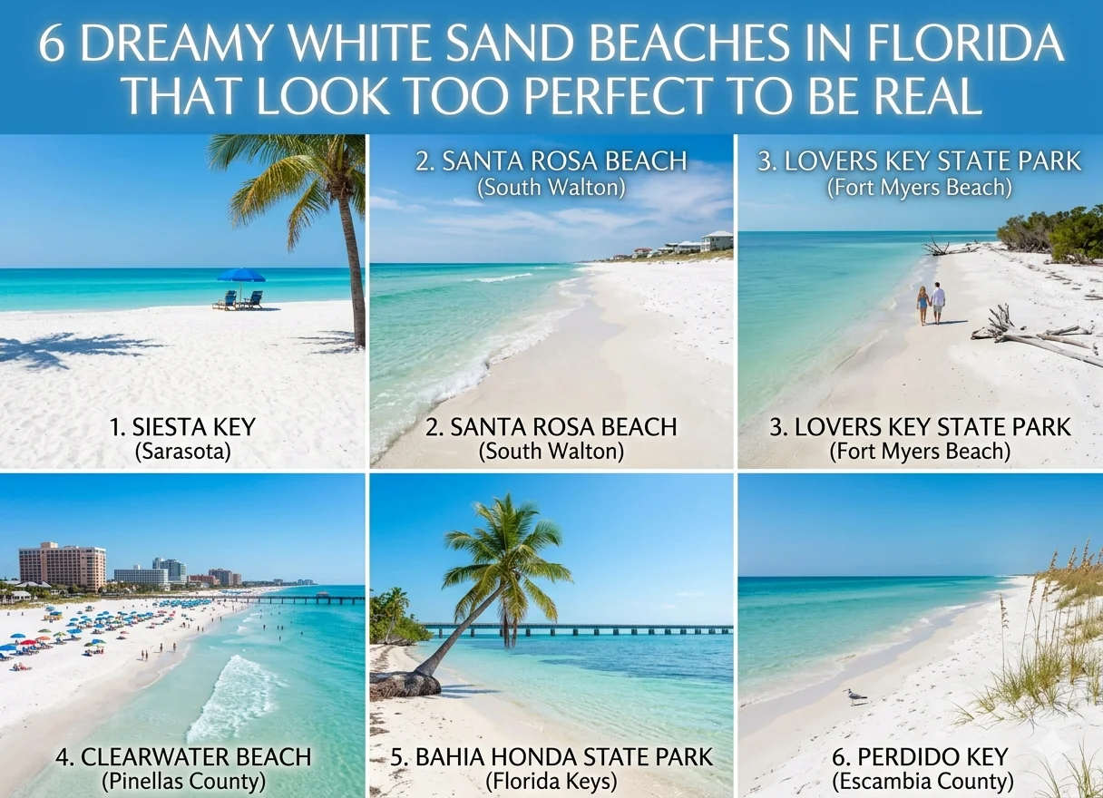 6 Dreamy White Sand Beaches in Florida