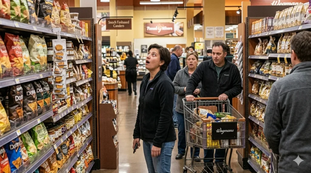 Blocking the Aisle While Staring Around