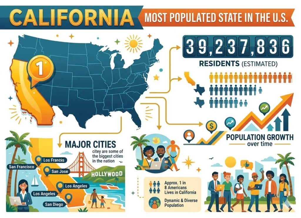 California Is the Most Populated State in the U.S.