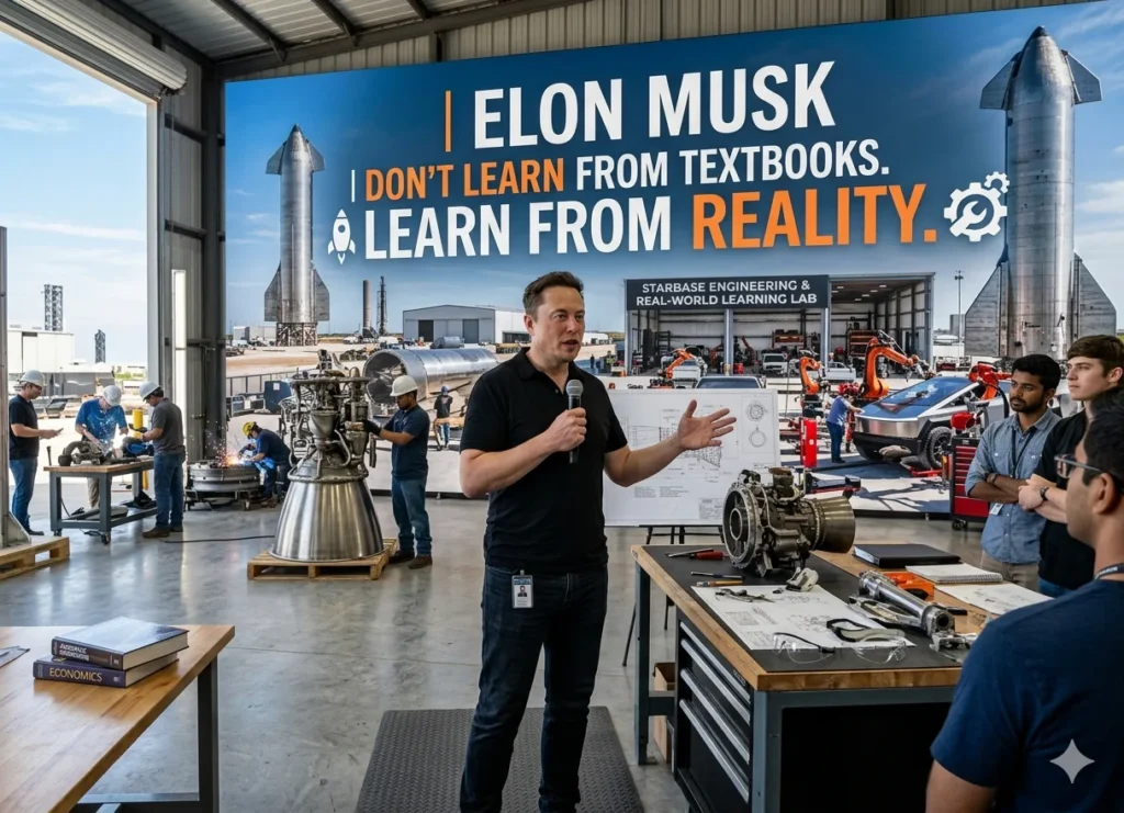 Elon Musk: Don't Learn From Textbooks. Learn From Reality