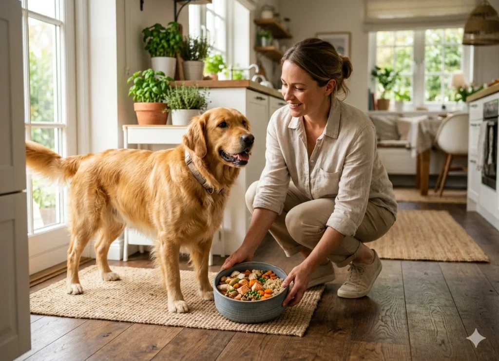 Feed High Quality Balanced Food to Dog