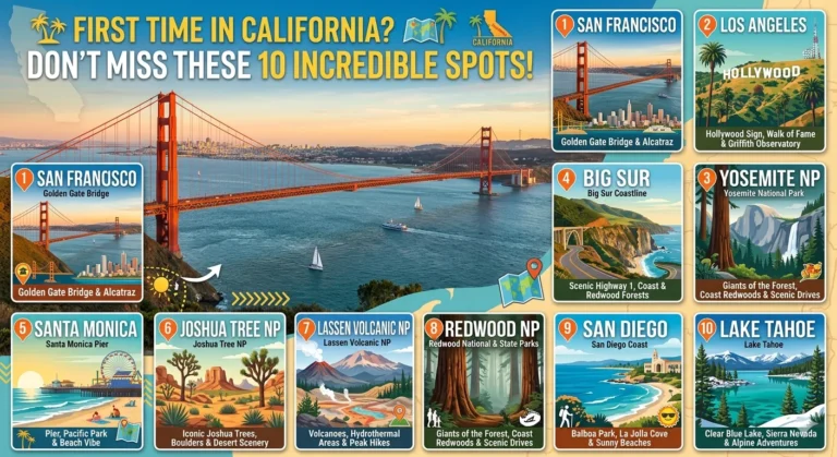 First Time in California? Don’t Miss These 10 Incredible Spots