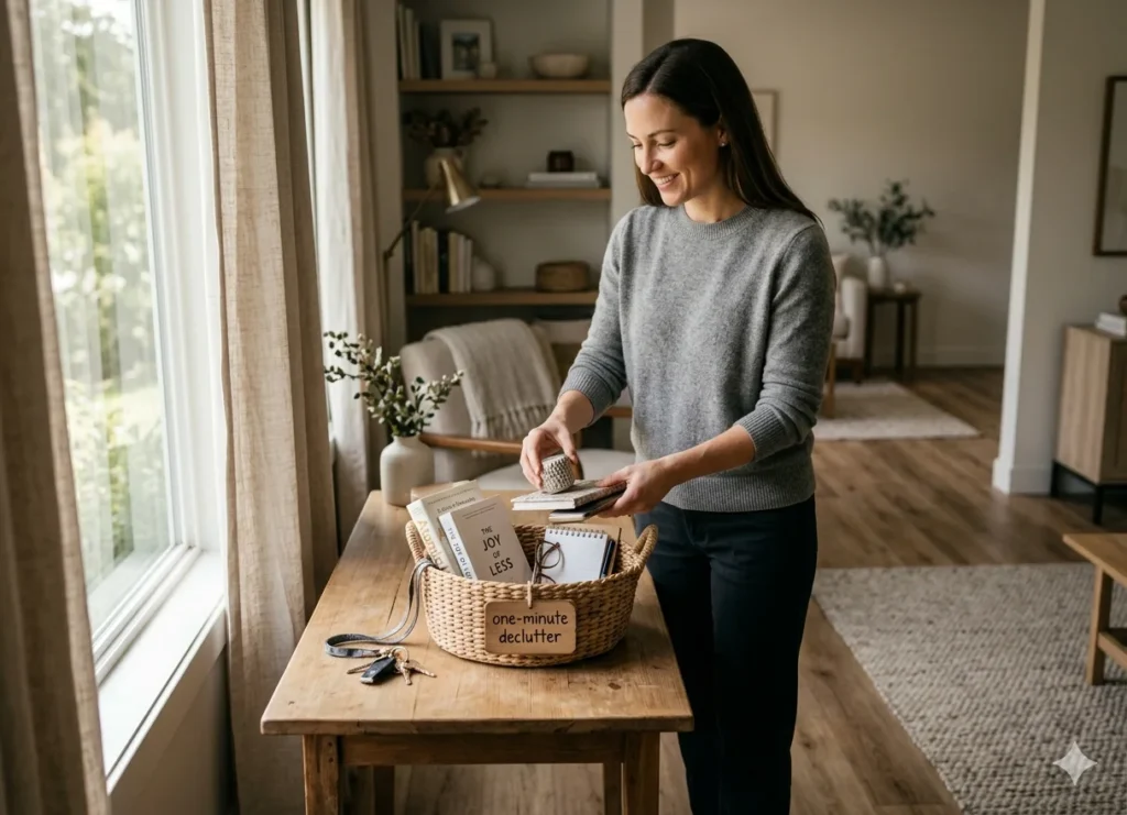 Keep a One-Minute Declutter Basket