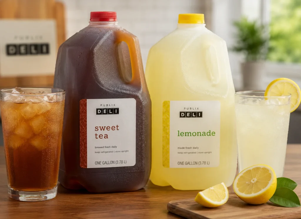Publix Deli Sweet Tea and Lemonade