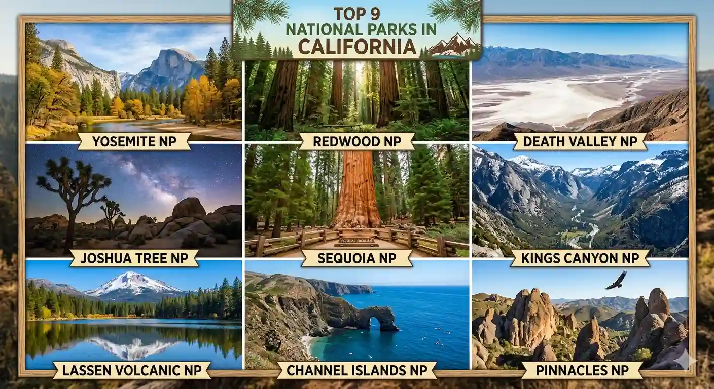 Top 9 National Parks in California